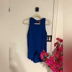 Vince Camuto sleeveless blue tank